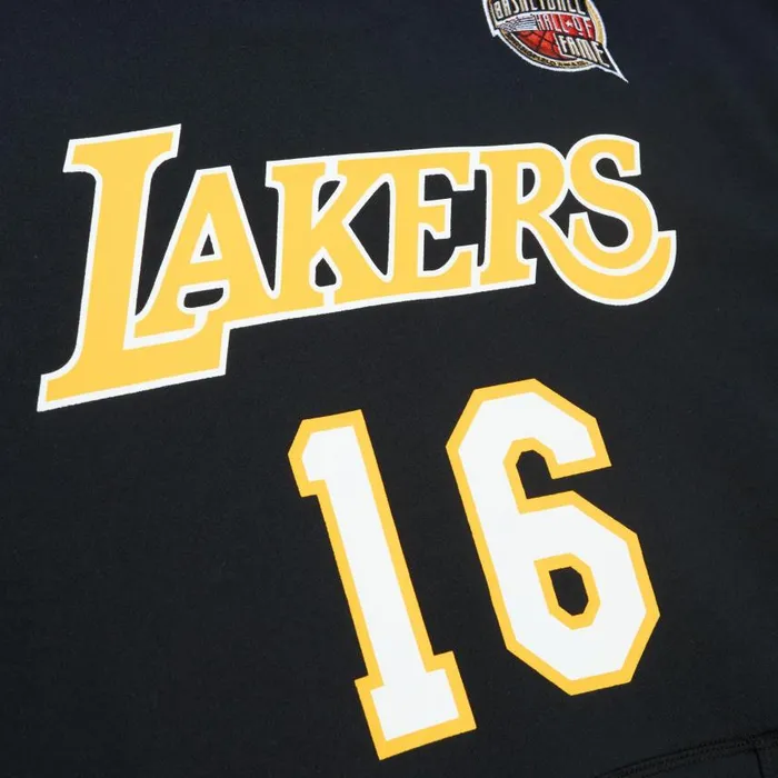 Mitchell and Ness HOF Fleece Hoodie Los Angeles Lakers Pau Gasol Men Hoodies and Sweatshirts Mitchell and Ness HOF Fleece Hoodie Los Angeles Lakers Pau Gasol Men Hoodies and Sweatshirts