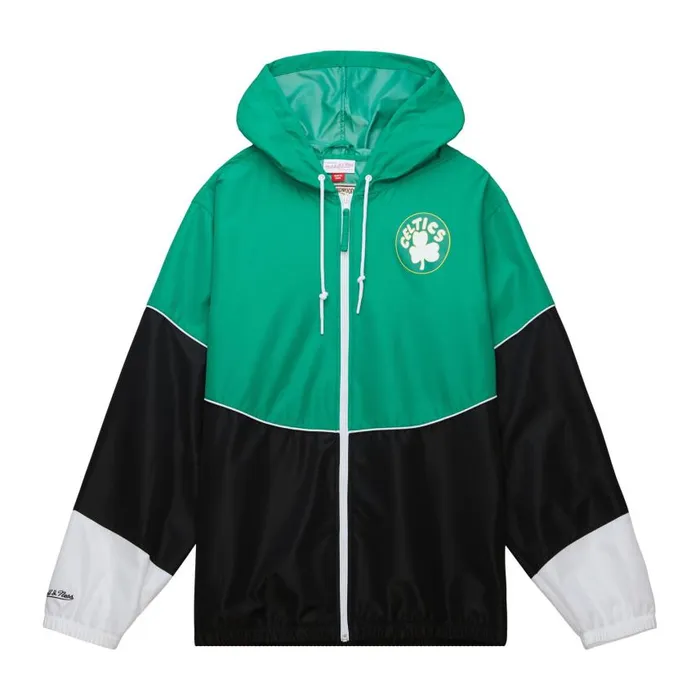 Mitchell and Ness Home Team Lightweight Windbreaker Boston Celtics Men Jackets and Outerwear Mitchell and Ness Home Team Lightweight Windbreaker Boston Celtics Men Jackets and Outerwear