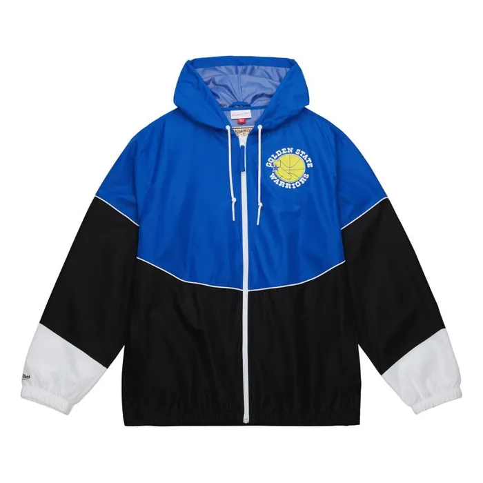 Mitchell and Ness Home Team Lightweight Windbreaker Golden State Warriors Men Jackets and Outerwear Mitchell and Ness Home Team Lightweight Windbreaker Golden State Warriors Men Jackets and Outerwear
