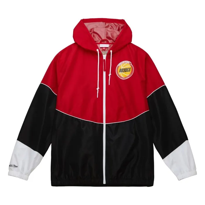 Mitchell and Ness Home Team Lightweight Windbreaker Houston Rockets Men Jackets and Outerwear Mitchell and Ness Home Team Lightweight Windbreaker Houston Rockets Men Jackets and Outerwear