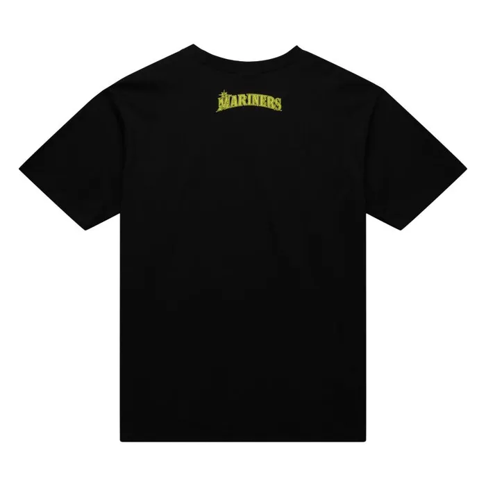 Mitchell and Ness HW Neon Pop Player SS Tee Vintage Logo Seattle Mariners Ken Griffey Jr Men TShirts and Tops