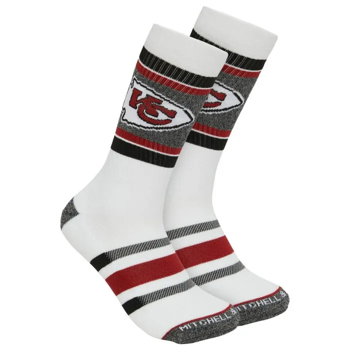 Mitchell and Ness Interception Crew Socks Kansas City Chiefs Men Socks