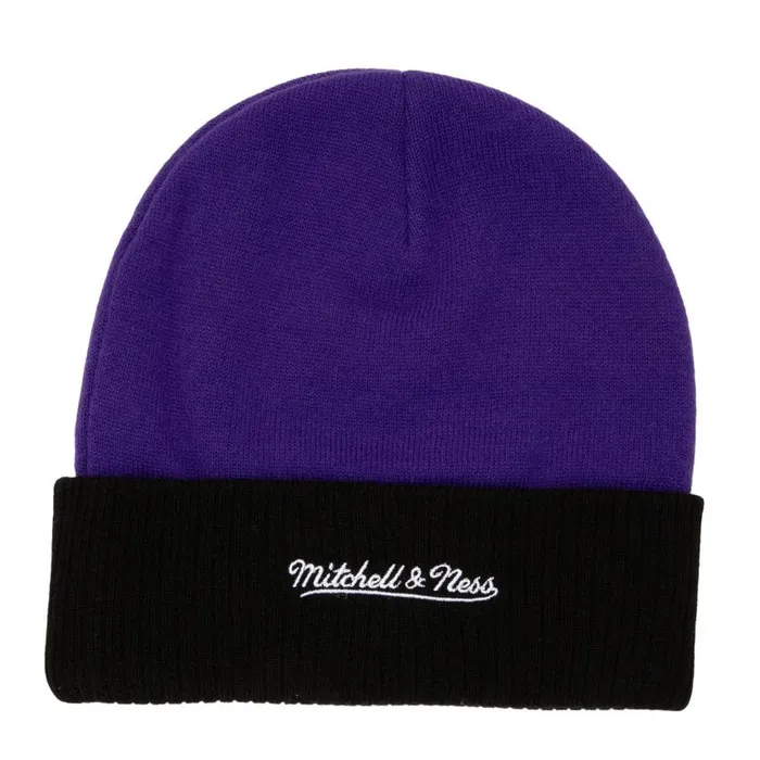 Mitchell and Ness Just Don Cashmere Knit HWC Los Angeles Lakers Men Hats and Headwear Mitchell and Ness Just Don Cashmere Knit HWC Los Angeles Lakers Men Hats and Headwear