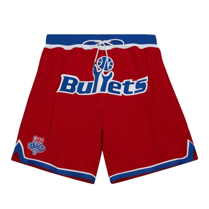 Mitchell and Ness Just Don Hardwood Classics Shorts Washington Bullets 1993 Men Shorts Mitchell and Ness Just Don Hardwood Classics Shorts Washington Bullets 1993 Men Shorts