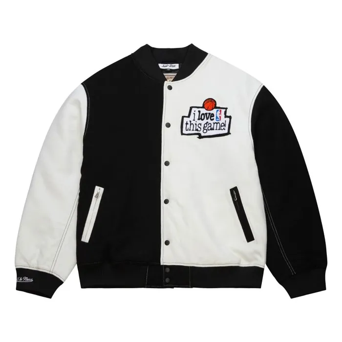 Mitchell and Ness Just Don I Love This Game Wool Jacket Branded Men Jackets and Outerwear Mitchell and Ness Just Don I Love This Game Wool Jacket Branded Men Jackets and Outerwear