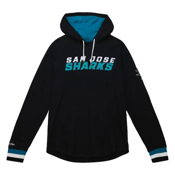 Mitchell and Ness Legendary Slub Long Sleeve Hoodie San Jose Sharks Men Hoodies and Sweatshirts Mitchell and Ness Legendary Slub Long Sleeve Hoodie San Jose Sharks Men Hoodies and Sweatshirts
