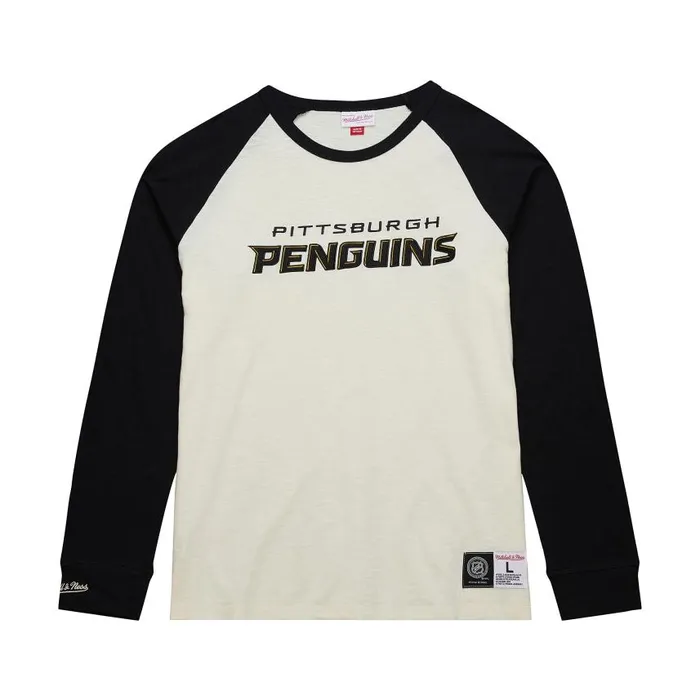 Mitchell and Ness Legendary Slub LS Current Logo Pittsburgh Penguins Men TShirts and Tops Mitchell and Ness Legendary Slub LS Current Logo Pittsburgh Penguins Men TShirts and Tops