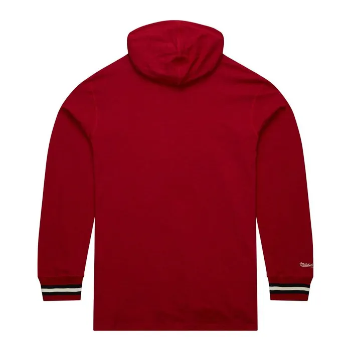 Mitchell and Ness Legendary Slub LS Hoodie Vintage Logo Chicago Bulls Men Hoodies and Sweatshirts