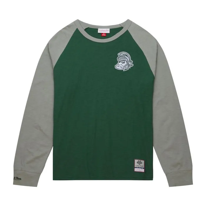 Mitchell and Ness Legendary Slub LS Tee Michigan State University Men TShirts and Tops Mitchell and Ness Legendary Slub LS Tee Michigan State University Men TShirts and Tops