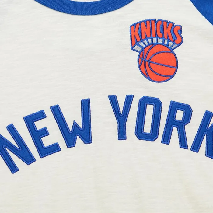 Mitchell and Ness Legendary Slub LS Vintage Logo New York Knicks Men TShirts and Tops Mitchell and Ness Legendary Slub LS Vintage Logo New York Knicks Men TShirts and Tops