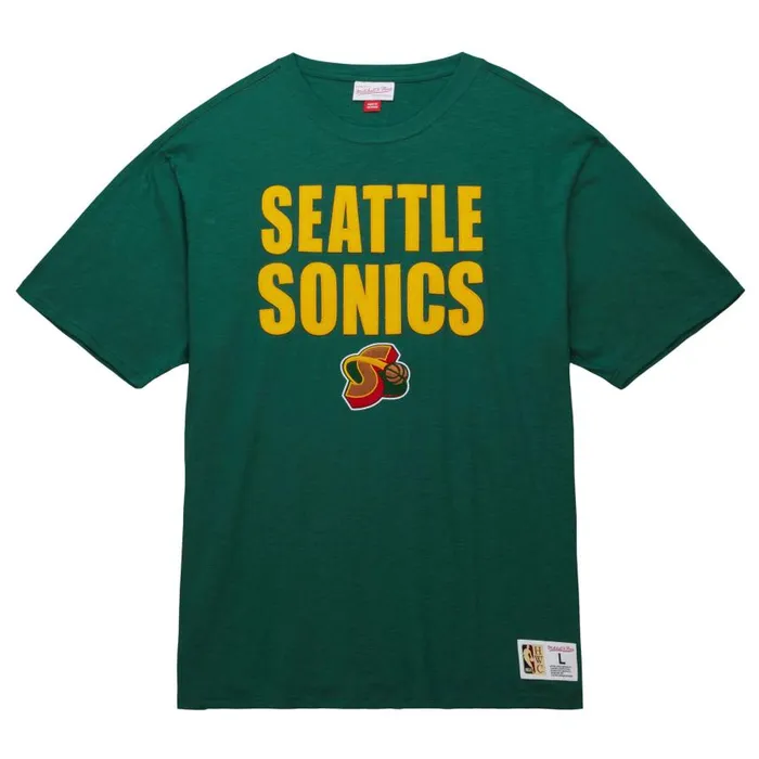 Mitchell and Ness Legendary Slub SS Tee Seattle Supersonics Men TShirts and Tops Mitchell and Ness Legendary Slub SS Tee Seattle Supersonics Men TShirts and Tops