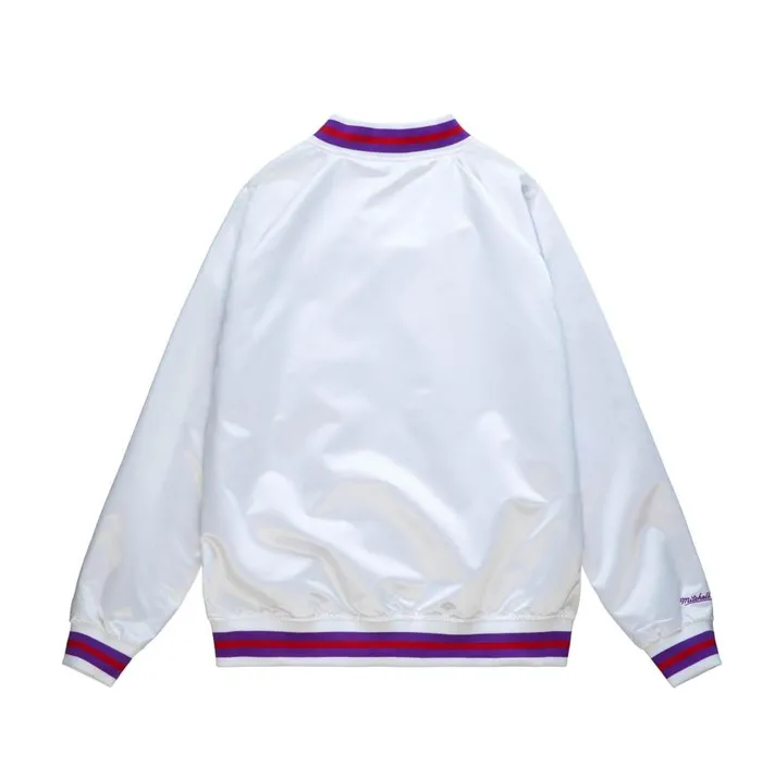 Mitchell and Ness Lightweight Satin Jacket Toronto Raptors Men Jackets and Outerwear