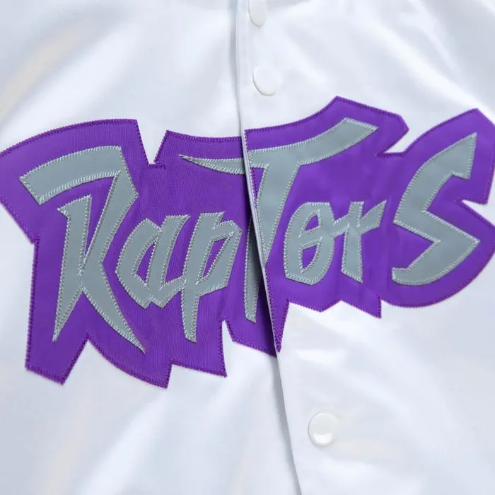 Mitchell and Ness Lightweight Satin Jacket Toronto Raptors Men Jackets and Outerwear