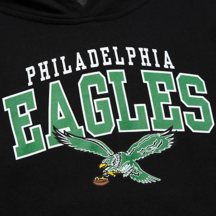 Mitchell and Ness Logo Arch Hoodie Philadelphia Eagles Kids Hoodies Mitchell and Ness Logo Arch Hoodie Philadelphia Eagles Kids Hoodies