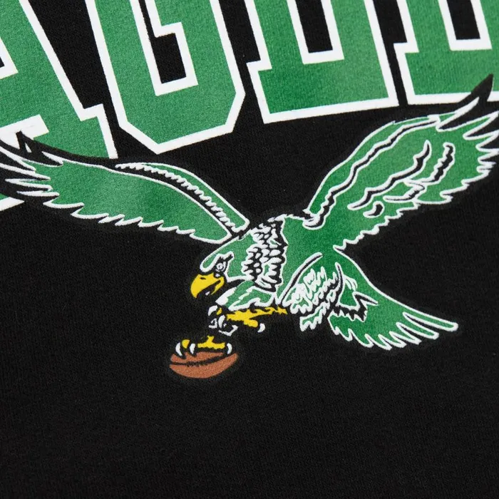 Mitchell and Ness Logo Arch Hoodie Philadelphia Eagles Kids Hoodies Mitchell and Ness Logo Arch Hoodie Philadelphia Eagles Kids Hoodies