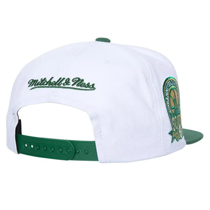 Mitchell and Ness Logo Shine Snapback HWC Seattle Supersonics Men Hats and Headwear Mitchell and Ness Logo Shine Snapback HWC Seattle Supersonics Men Hats and Headwear