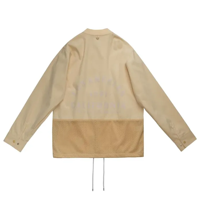 Mitchell and Ness MandN X Fred Segal Mesh Block Jacket Men Jackets and Outerwear Mitchell and Ness MandN X Fred Segal Mesh Block Jacket Men Jackets and Outerwear
