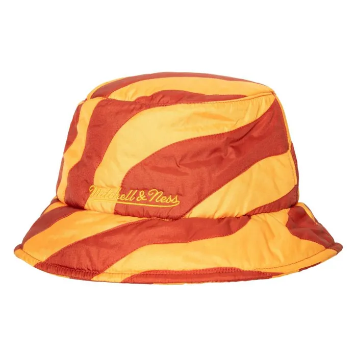 Mitchell and Ness MandN X Melody Ehsani Quilted Bucket Atlanta Hawks Men Hats and Headwear Mitchell and Ness MandN X Melody Ehsani Quilted Bucket Atlanta Hawks Men Hats and Headwear