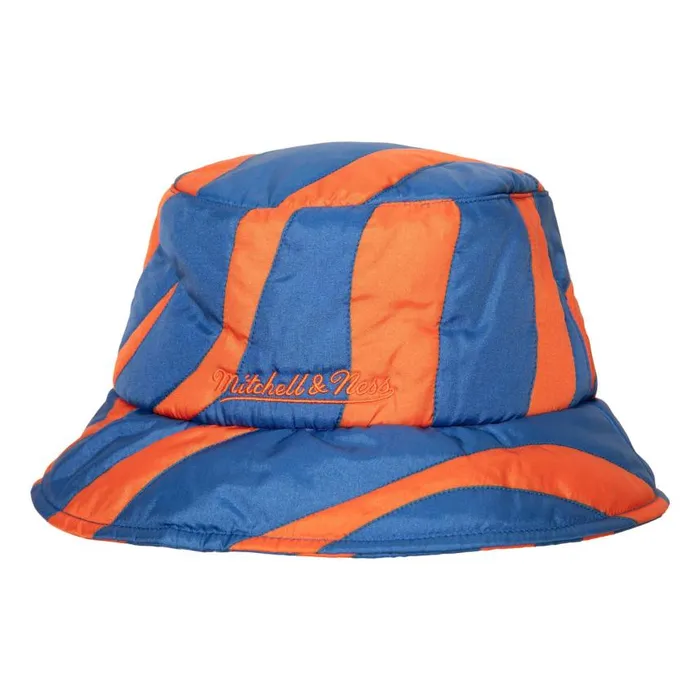 Mitchell and Ness MandN X Melody Ehsani Quilted Bucket New York Knicks Men Hats and Headwear Mitchell and Ness MandN X Melody Ehsani Quilted Bucket New York Knicks Men Hats and Headwear