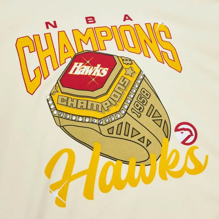 Mitchell and Ness MandN X Melody Ehsani SS Tee Atlanta Hawks Women TShirts and Tops Mitchell and Ness MandN X Melody Ehsani SS Tee Atlanta Hawks Women TShirts and Tops