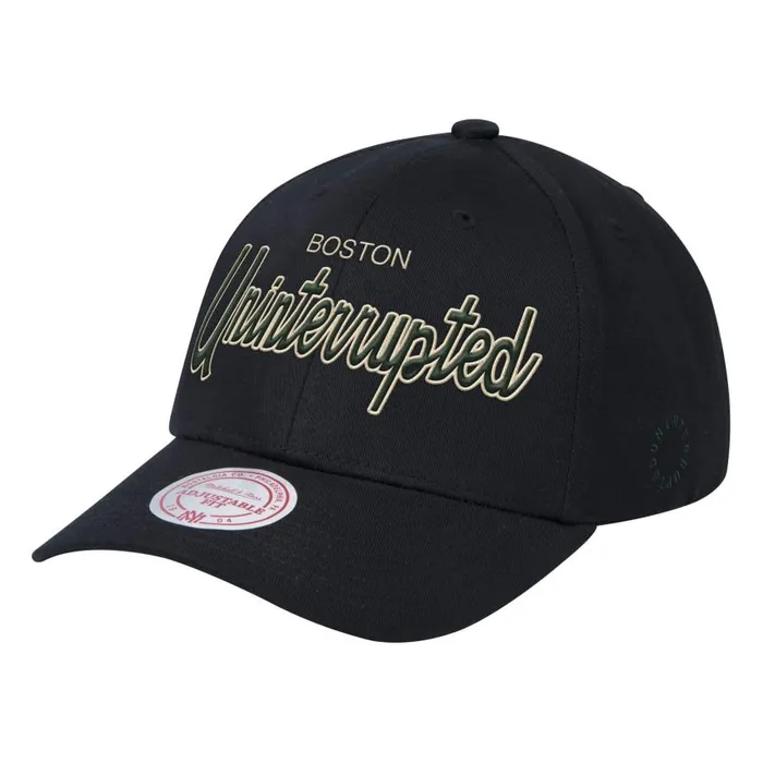 Mitchell and Ness MandN X Uninterrupted Snapback Boston Celtics Men Hats and Headwear