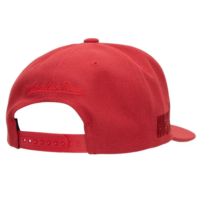 Mitchell and Ness Monochromatic Snapback HWC Miami Heat Men Hats and Headwear Mitchell and Ness Monochromatic Snapback HWC Miami Heat Men Hats and Headwear