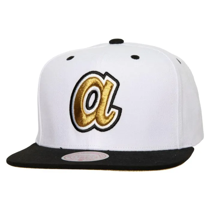 Mitchell and Ness MVP Snapback Coop Atlanta Braves Men Hats and Headwear