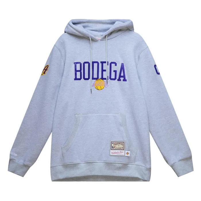Mitchell and Ness My Towns Bodega Hoody Los Angeles Lakers Men Hoodies and Sweatshirts Mitchell and Ness My Towns Bodega Hoody Los Angeles Lakers Men Hoodies and Sweatshirts