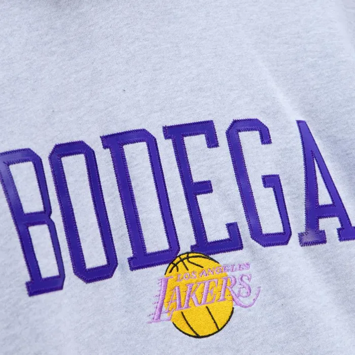 Mitchell and Ness My Towns Bodega Hoody Los Angeles Lakers Men Hoodies and Sweatshirts Mitchell and Ness My Towns Bodega Hoody Los Angeles Lakers Men Hoodies and Sweatshirts