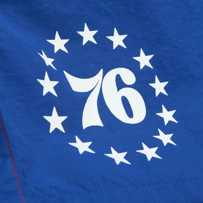 Mitchell and Ness Nylon Utility Shorts Philadelphia 76ers Men Shorts