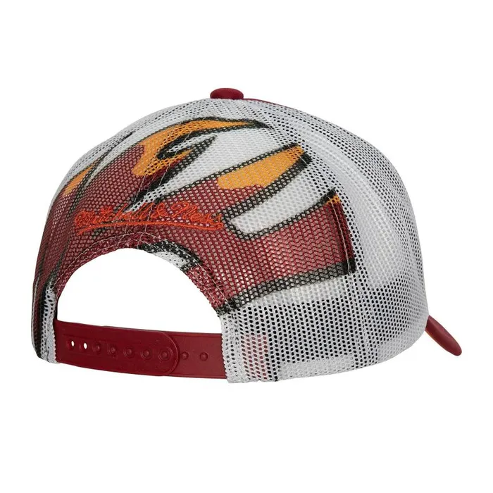 Mitchell and Ness Off The Backboard Trucker Snapback HWC Miami Heat Men Hats and Headwear Mitchell and Ness Off The Backboard Trucker Snapback HWC Miami Heat Men Hats and Headwear