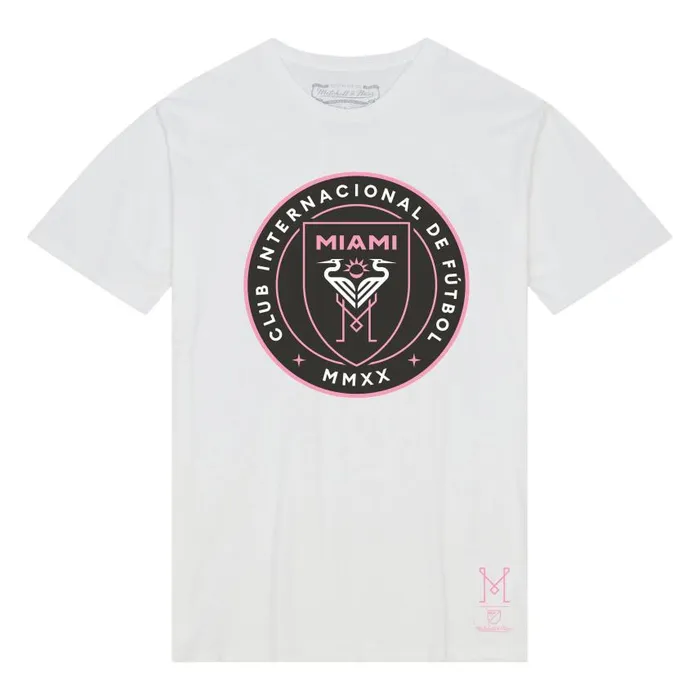 Mitchell and Ness One Color New Pink Crest Inter Miami CF Men TShirts and Tops Mitchell and Ness One Color New Pink Crest Inter Miami CF Men TShirts and Tops