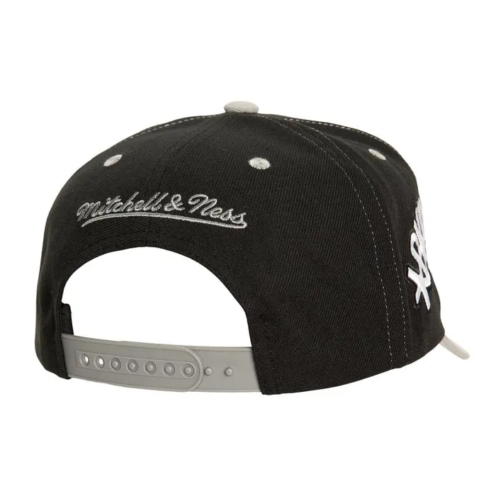 Mitchell and Ness Overbite Pro Snapback Brooklyn Nets Men Hats and Headwear Mitchell and Ness Overbite Pro Snapback Brooklyn Nets Men Hats and Headwear