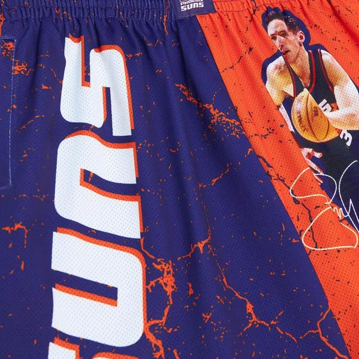 Mitchell and Ness Player Burst Mesh Shorts Phoenix Suns Steve Nash Men Shorts Mitchell and Ness Player Burst Mesh Shorts Phoenix Suns Steve Nash Men Shorts