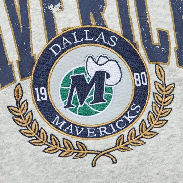 Mitchell and Ness Premium Fleece Crew Vintage Logo Dallas Mavericks Men Hoodies and Sweatshirts Mitchell and Ness Premium Fleece Crew Vintage Logo Dallas Mavericks Men Hoodies and Sweatshirts