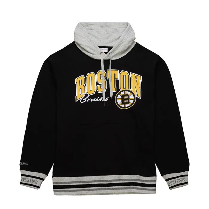 Mitchell and Ness Premium Fleece Hoodie Current Logo Boston Bruins Men Hoodies and Sweatshirts Mitchell and Ness Premium Fleece Hoodie Current Logo Boston Bruins Men Hoodies and Sweatshirts