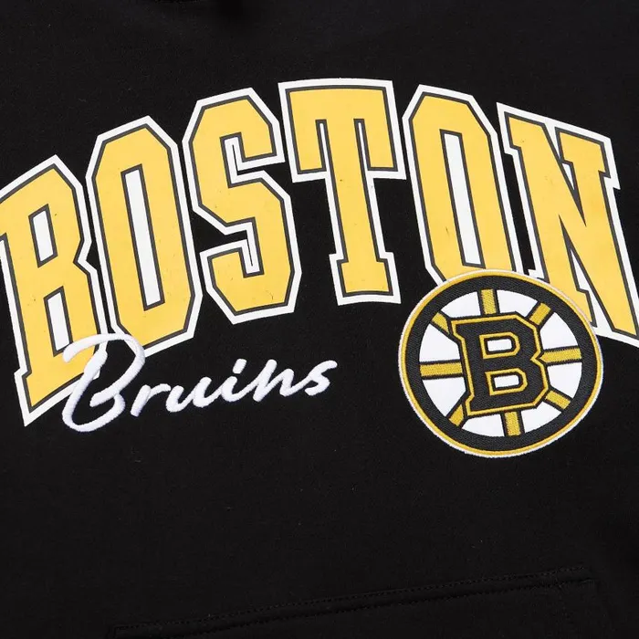 Mitchell and Ness Premium Fleece Hoodie Current Logo Boston Bruins Men Hoodies and Sweatshirts Mitchell and Ness Premium Fleece Hoodie Current Logo Boston Bruins Men Hoodies and Sweatshirts