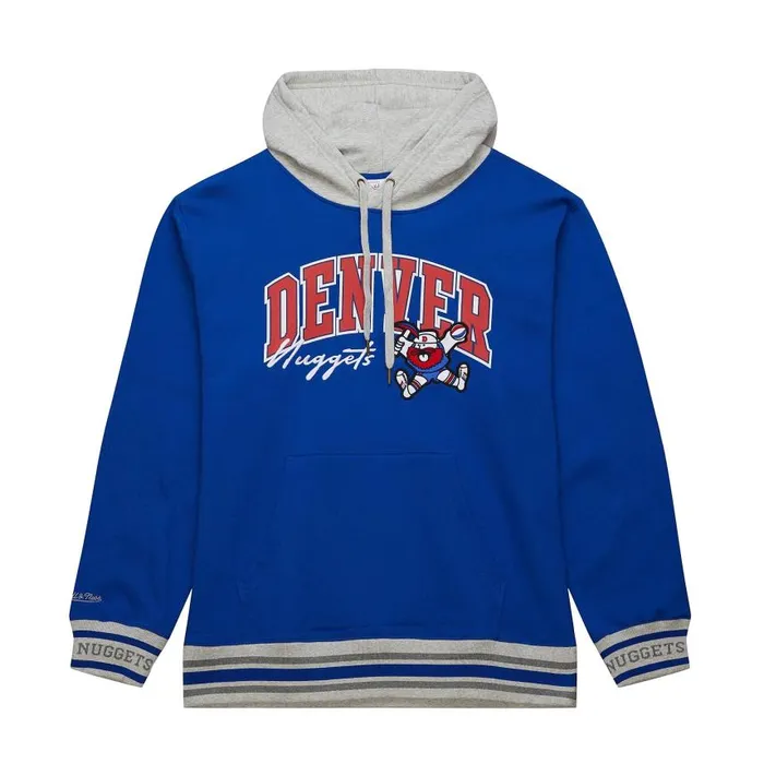 Mitchell and Ness Premium Fleece Hoodie Vintage Logo Denver Nuggets Men Hoodies and Sweatshirts Mitchell and Ness Premium Fleece Hoodie Vintage Logo Denver Nuggets Men Hoodies and Sweatshirts