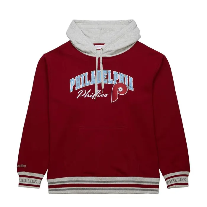 Mitchell and Ness Premium Fleece Hoodie Vintage Logo Philadelphia Phillies Men Hoodies and Sweatshirts Mitchell and Ness Premium Fleece Hoodie Vintage Logo Philadelphia Phillies Men Hoodies and Sweatshirts