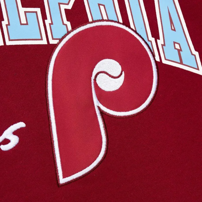 Mitchell and Ness Premium Fleece Hoodie Vintage Logo Philadelphia Phillies Men Hoodies and Sweatshirts Mitchell and Ness Premium Fleece Hoodie Vintage Logo Philadelphia Phillies Men Hoodies and Sweatshirts