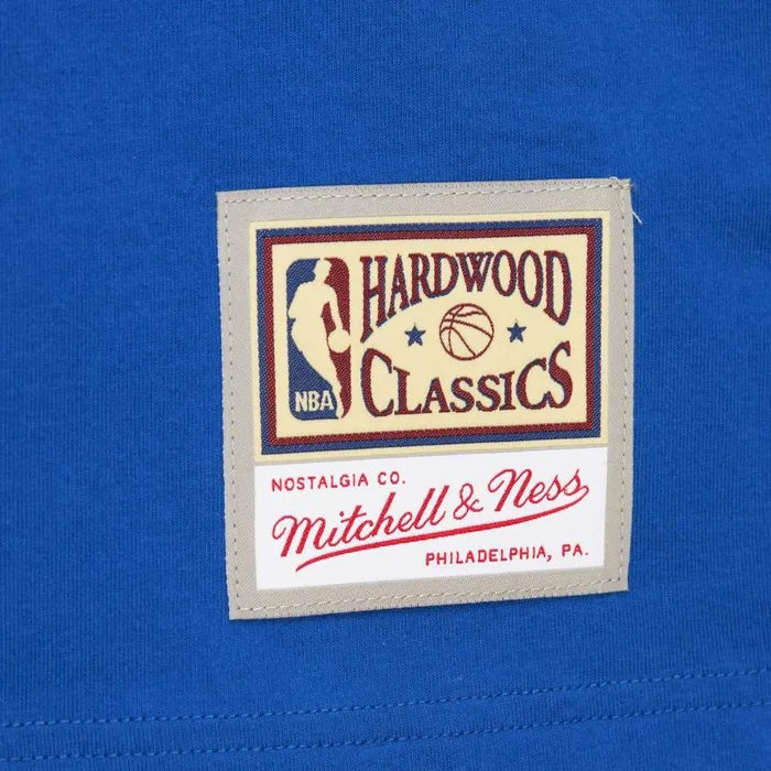 Mitchell and Ness Premium Nickname SS Tee Vintage Logo Philadelphia 76ers Allen Iverson Men TShirts and Tops
