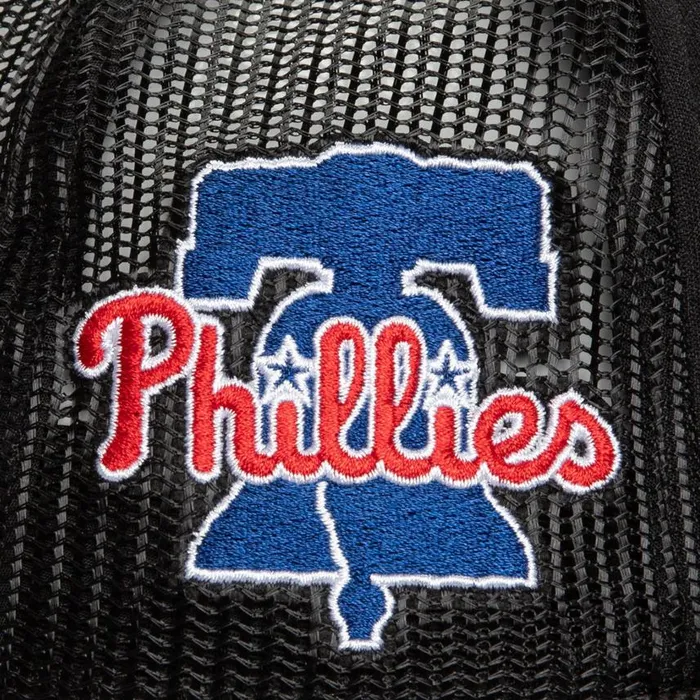 Mitchell and Ness Script Trucker Philadelphia Phillies Men Hats and Headwear Mitchell and Ness Script Trucker Philadelphia Phillies Men Hats and Headwear