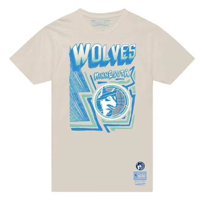 Mitchell and Ness Sidewalk Tee Minnesota Timberwolves Men TShirts and Tops