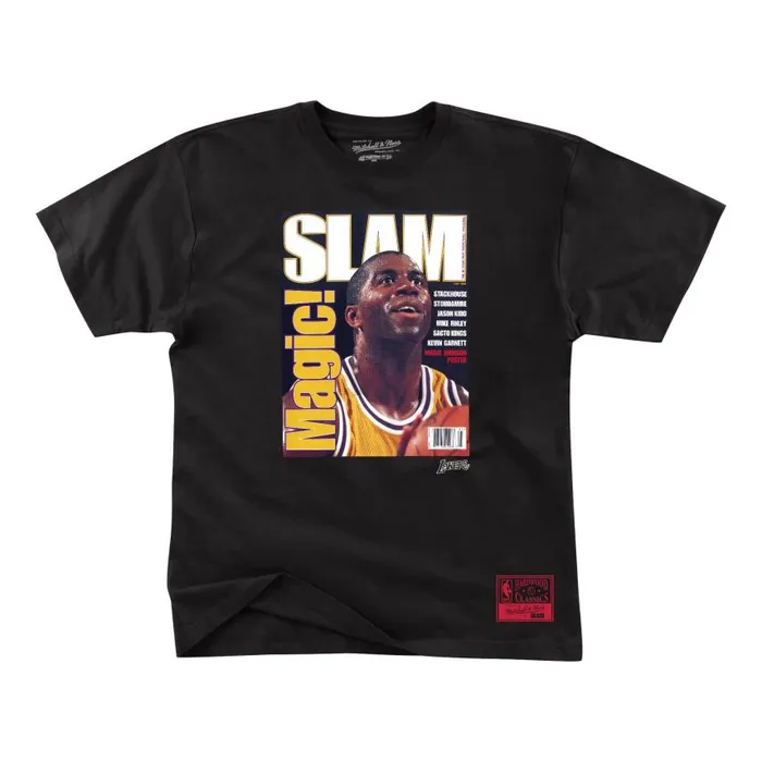 Mitchell and Ness Slam Cover 03996 Los Angeles Lakers Magic Johnson Men TShirts and Tops Mitchell and Ness Slam Cover 03996 Los Angeles Lakers Magic Johnson Men TShirts and Tops