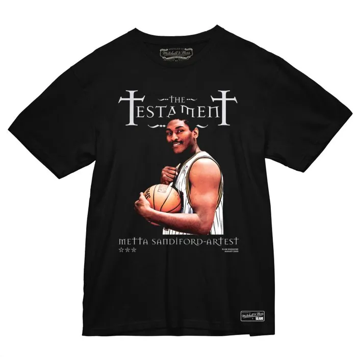 Mitchell and Ness SLAM Cover ASG Tee Indiana Pacers Ron Artest Men TShirts and Tops Mitchell and Ness SLAM Cover ASG Tee Indiana Pacers Ron Artest Men TShirts and Tops