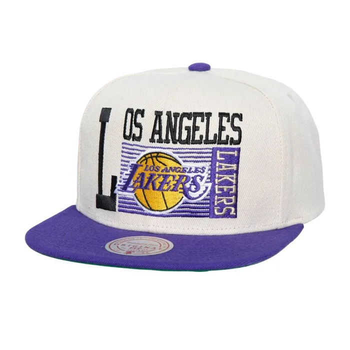 Mitchell and Ness Speed Zone Snapback Los Angeles Lakers Men Hats and Headwear