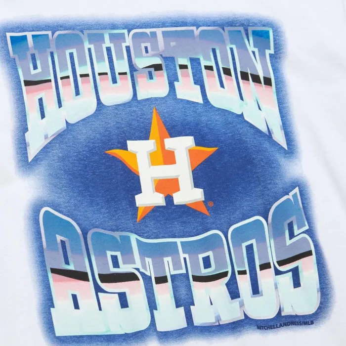Mitchell and Ness Stateside Pastel SS Tee Houston Astros Men TShirts and Tops