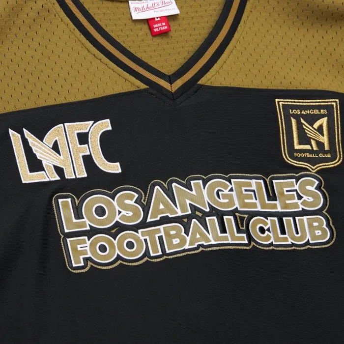 Mitchell and Ness Stateside Pastel VNeck Long Sleeve Jersey Los Angeles FC Men TShirts and Tops