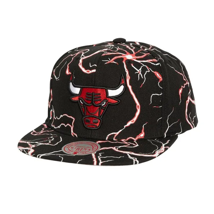 Mitchell and Ness Storm Season Snapback Chicago Bulls Men Hats and Headwear