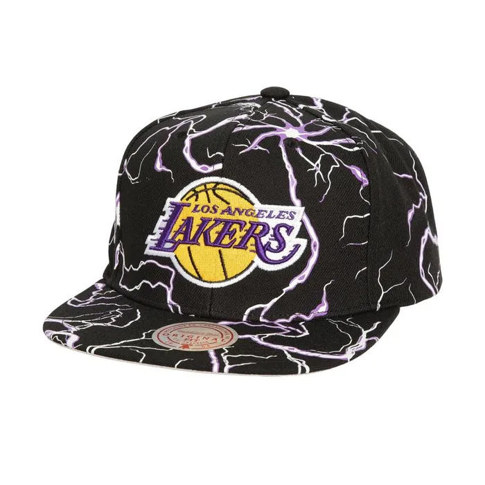 Mitchell and Ness Storm Season Snapback Los Angeles Lakers Men Hats and Headwear